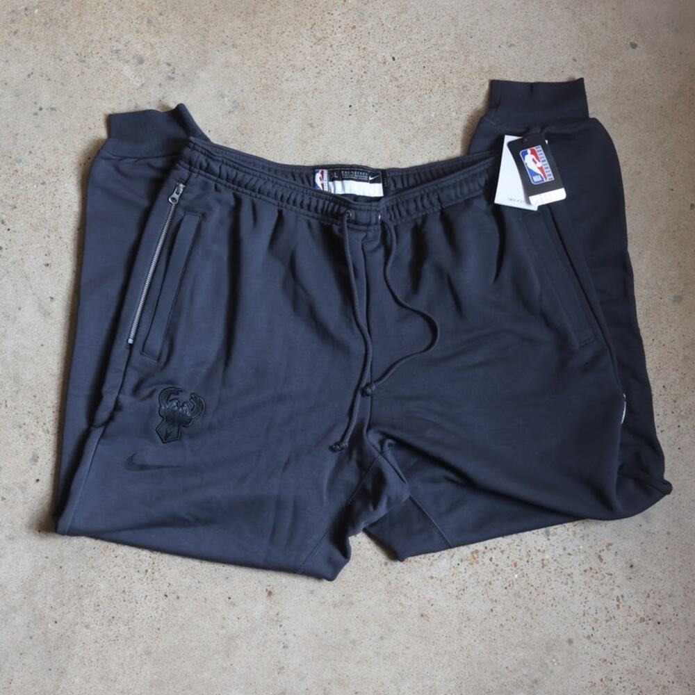 Nike Milwaukee Bucks Team Issued Joggers Charcoal Gray XLT NWT